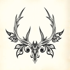 Polynesian Antler Tattoo