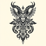 Polynesian Baphomet Tattoo