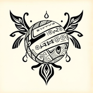 Polynesian Basketball Tattoo