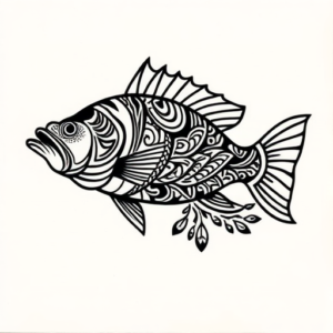 Polynesian Bass Tattoo