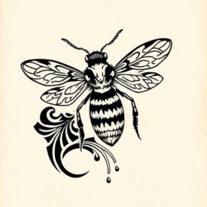 Polynesian Bee Tattoo