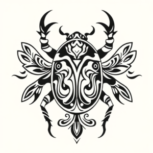 Polynesian Beetle Tattoo