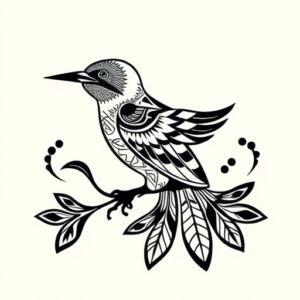 Polynesian Bluebird Tattoo