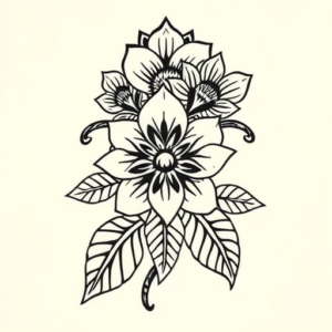 Polynesian Bluebonnet Tattoo