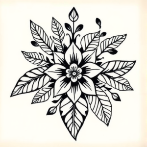 Polynesian Botanical Tattoo