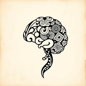 Polynesian Brain Tattoo