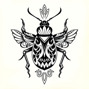 Polynesian Bug Tattoo