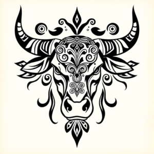 Polynesian Bull Tattoo