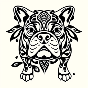 Polynesian Bulldog Tattoo