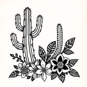Polynesian Cactus Tattoo