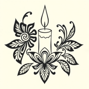 Polynesian Candle Tattoo