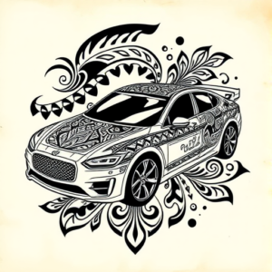 Polynesian Car Tattoo