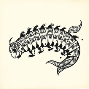 Polynesian Caterpillar Tattoo