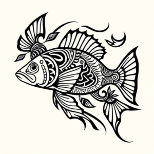 Polynesian Catfish Tattoo