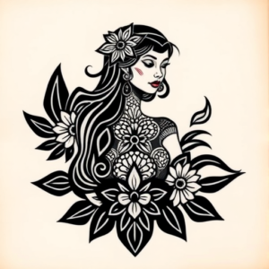 Polynesian Catrina Tattoo