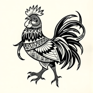 Polynesian Chicken Tattoo