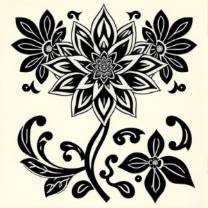 Polynesian Chrysanthemum Tattoo