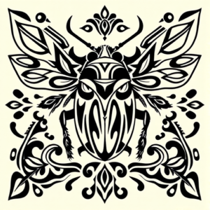 Polynesian Cicada Tattoo