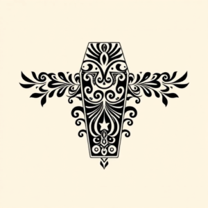 Polynesian Coffin Tattoo