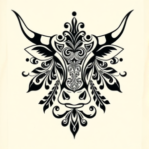 Polynesian Cow Tattoo