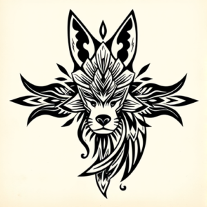 Polynesian Coyote Tattoo