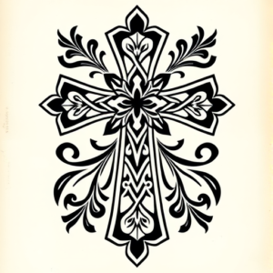 Polynesian Cross Tattoo