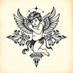 Polynesian Cupid Tattoo