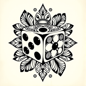 Polynesian Dice Tattoo