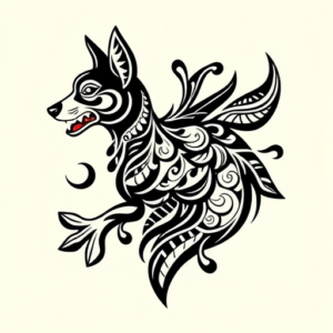 Polynesian Dog Tattoo