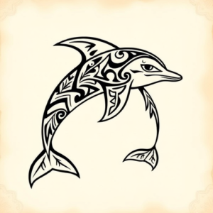 Polynesian Dolphin Tattoo