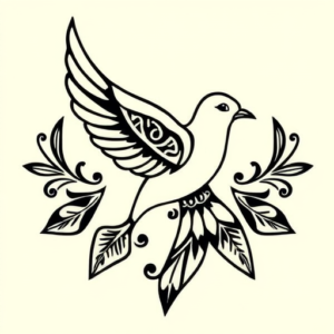 Polynesian Dove Tattoo