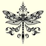 Polynesian Dragonfly Tattoo