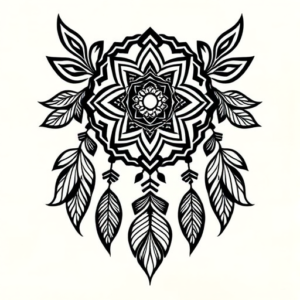 Polynesian Dreamcatcher Tattoo
