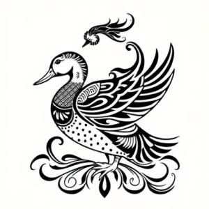 Polynesian Duck Tattoo