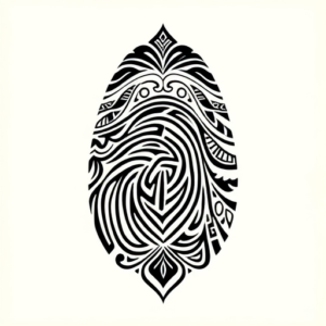 Polynesian Fingerprint Tattoo