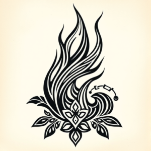 Polynesian Flame Tattoo