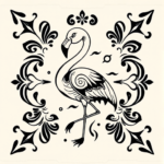 Polynesian Flamingo Tattoo