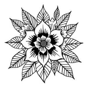 Polynesian Floral Tattoo