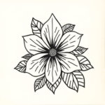 Polynesian Flower Tattoo