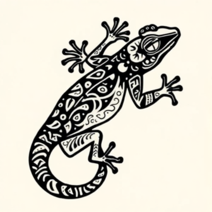 Polynesian Gecko Tattoo