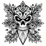 Polynesian Ghostface Tattoo