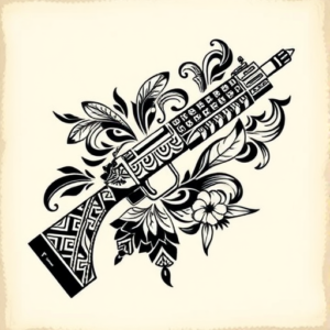 Polynesian Glock Tattoo