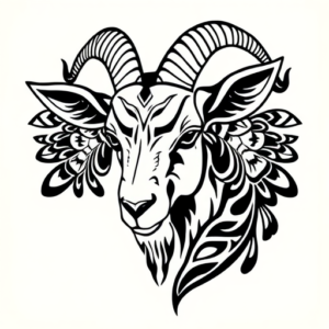 Polynesian Goat Tattoo