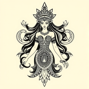 Polynesian Goddess Tattoo