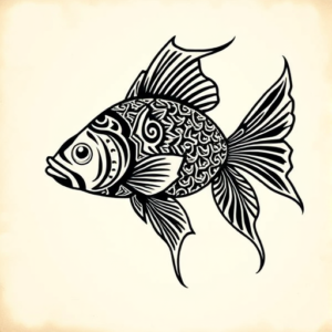Polynesian Goldfish Tattoo
