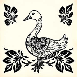 Polynesian Goose Tattoo