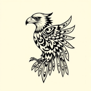 Polynesian Hawk Tattoo
