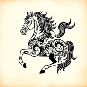 Polynesian Horse Tattoo