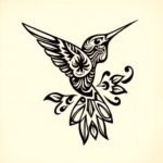 Polynesian Hummingbird Tattoo