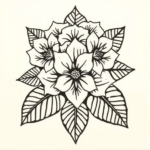 Polynesian Hydrangea Tattoo